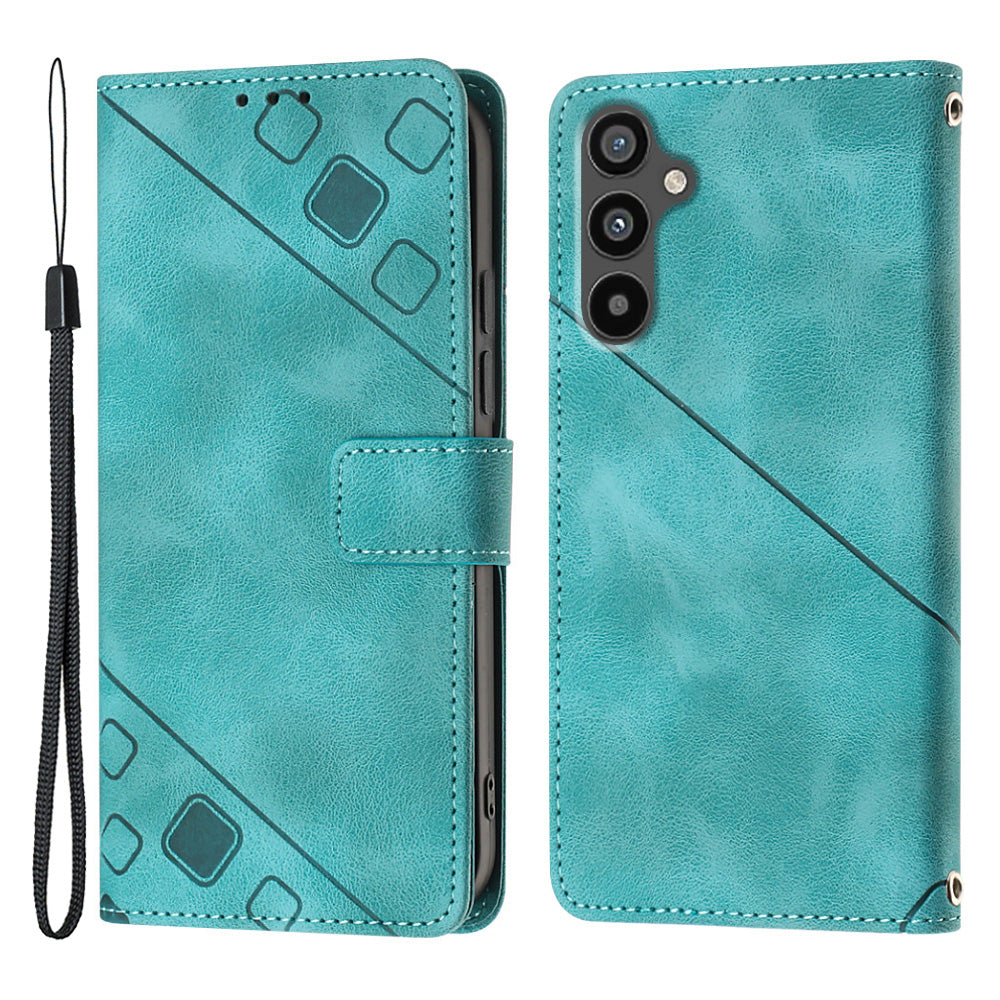 PT005 Skin-friendly Phone Case For Samsung Galaxy A34 5G YB Imprinting Series-6 Imprinted Flip Leather Cover Stand Wallet PT005 Skin-friendly Phone Case For Samsung Galaxy A34 5G YB Imprinting Series-6 Imprinted Flip Leather Cover Stand Wallet
